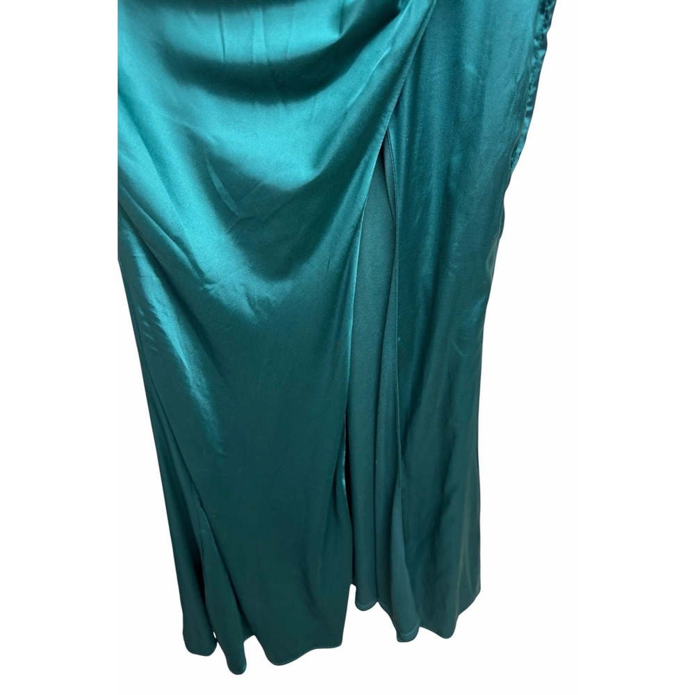 Baltic Born Monet Satin Gown Emerald Green Women's Size Small - Picture 9 of 11